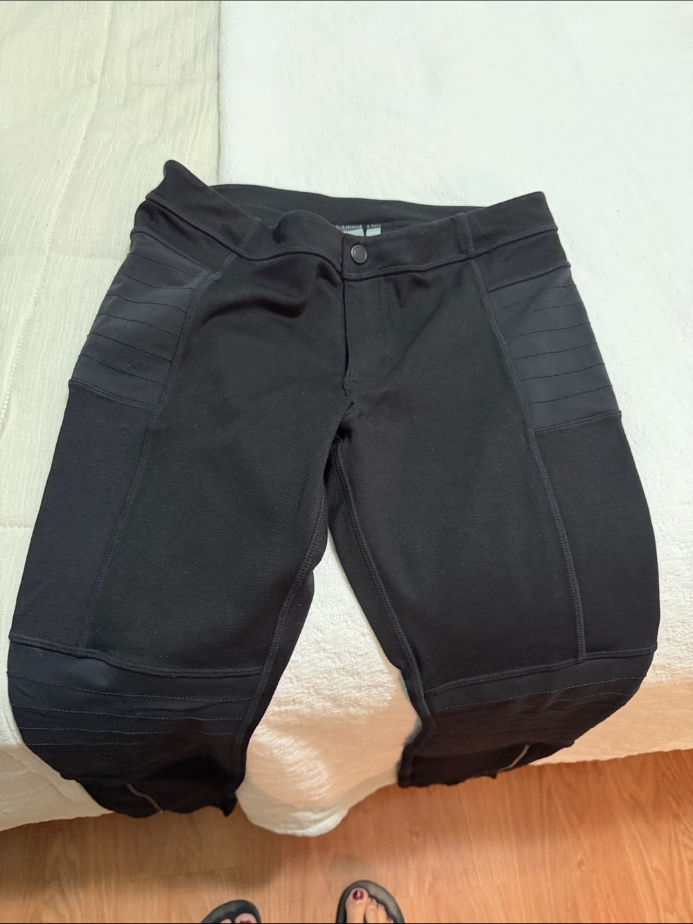 Black Athleta Moto Pants